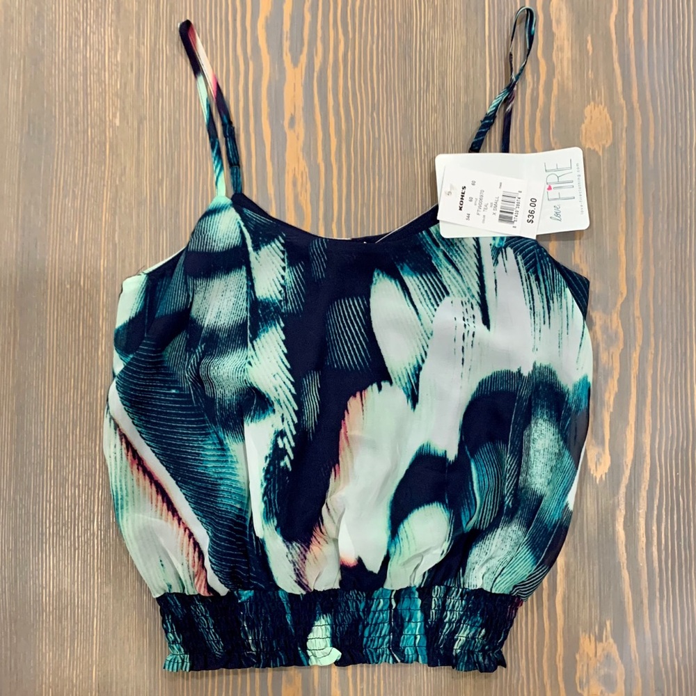 *NEW* Love, Fire Adjustable Strap Crop Top